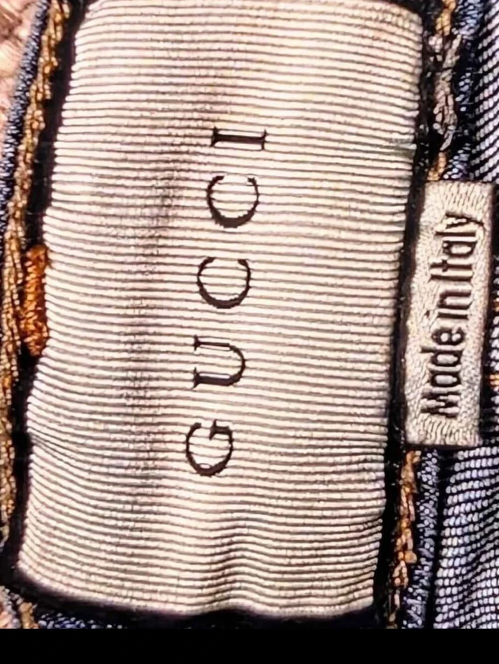 GUCCI Men’s Embroidered Distressed Jeans – Size 36 – Alessandro Michele – NEW